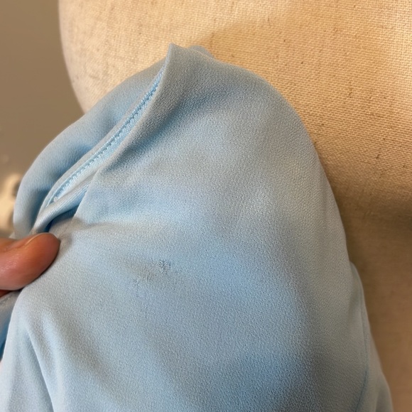 Calvin Klein Robins Egg Blue Blouse Size Large - Picture 9 of 9